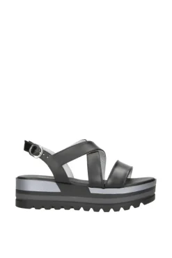 NeroGiardini Sandalo zeppa 10730d Nero