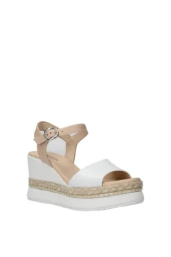 NeroGiardini Sandalo zeppa 10561d Bianco