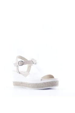 NeroGiardini Sandalo zeppa 07712d Bianco