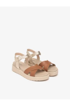 NeroGiardini Sandalo zeppa 13704d Cognac