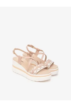 NeroGiardini Sandalo zeppa 13512d Beige