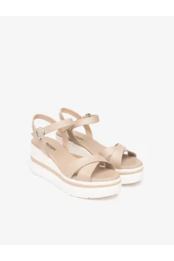 NeroGiardini Sandalo zeppa 13510d Lino