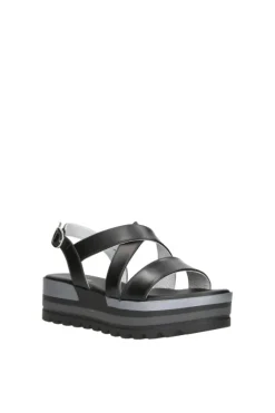 NeroGiardini Sandalo zeppa 10730d Nero