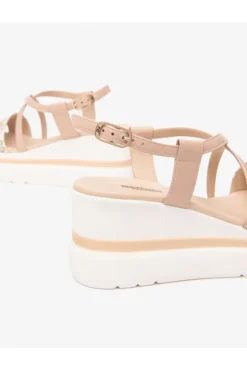 NeroGiardini Sandalo zeppa 13512d Beige