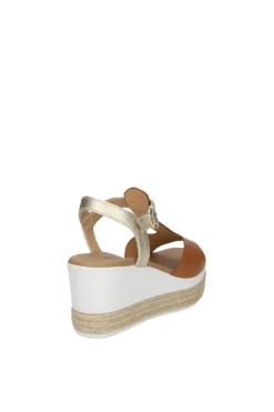 NeroGiardini Sandalo zeppa 07712d Cognac