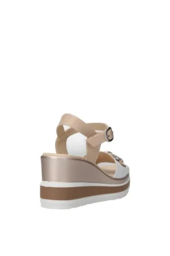 NeroGiardini Sandalo zeppa 10530d Bianco