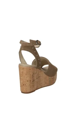 NeroGiardini Sandalo zeppa 07663d Castoro