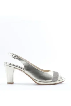 Pharma shoes Sandalo tacco 42390 Platino