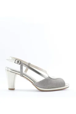 Pharma shoes Sandalo tacco 42391 Platino