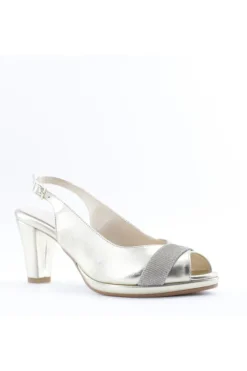 Pharma shoes Sandalo tacco 42390 Platino