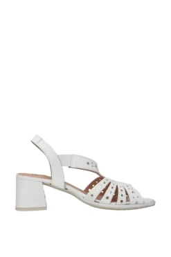 Pitillos Sandalo tacco 10531 White