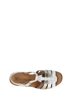 Pitillos Sandalo zeppa 10353 Blanco