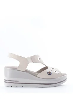 Pitillos Sandalo zeppa 2432 Crema