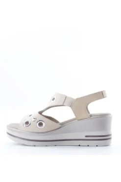 Pitillos Sandalo zeppa 2432 Crema