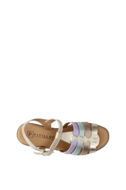 Pitillos Sandalo zeppa 10354 Oro