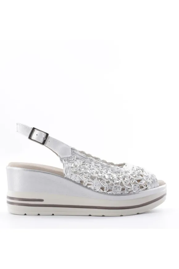 Pitillos Sandalo zeppa 2431 Plata