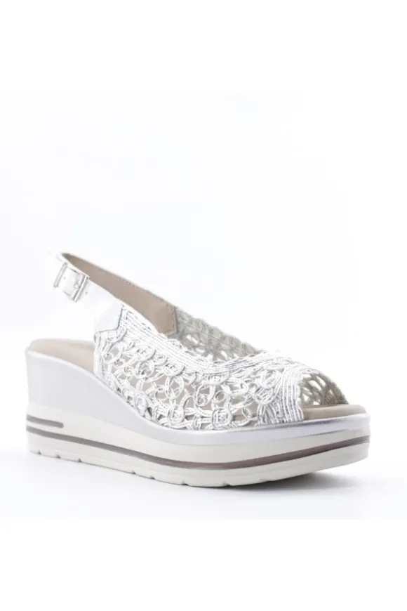 Pitillos Sandalo zeppa 2431 Plata