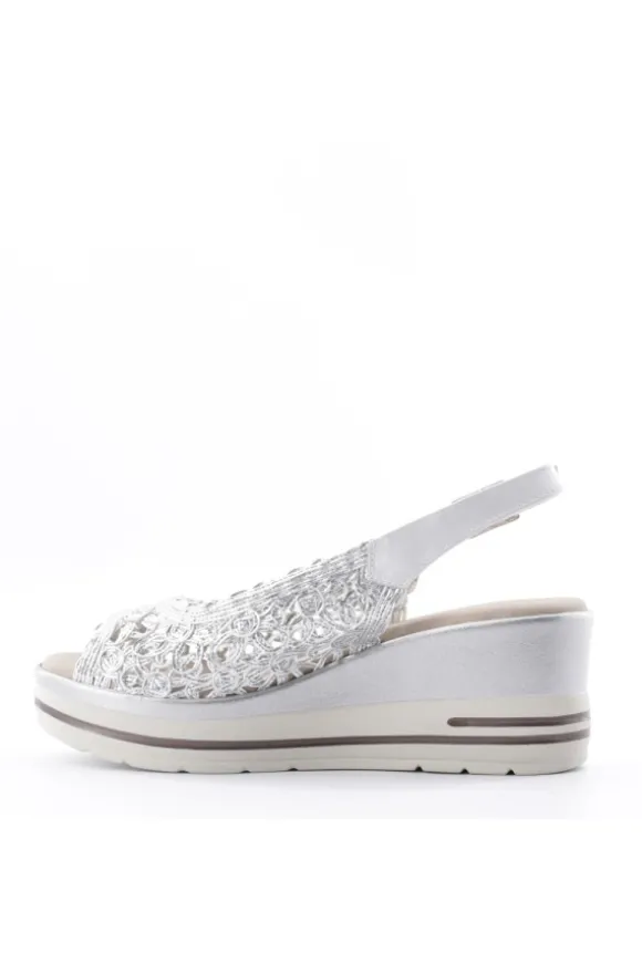 Pitillos Sandalo zeppa 2431 Plata