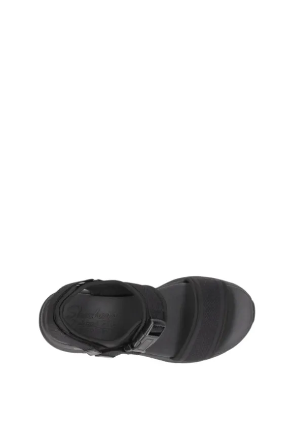 Skechers Sandalo zeppa 119824 Black