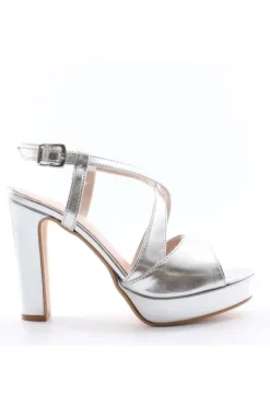 Sophie Blanc Sandalo tacco 95240 Silver
