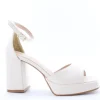 Sophie Blanc Sandalo tacco 719 Panna
