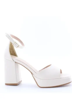 Sophie Blanc Sandalo tacco 719 Panna