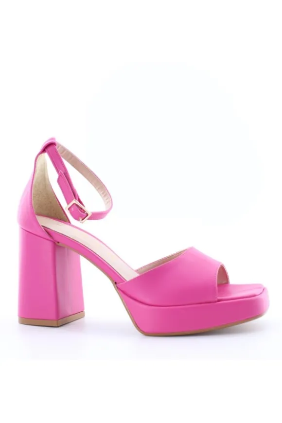 Sophie Blanc Sandalo tacco 719 Fuxia