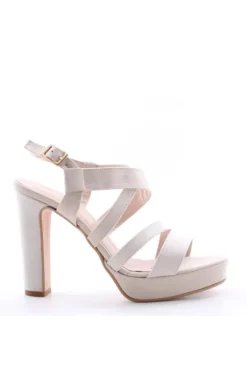 Sophie Blanc Sandalo tacco 742 Beige