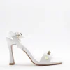 Sophie Blanc Sandalo tacco 7592 Bianco
