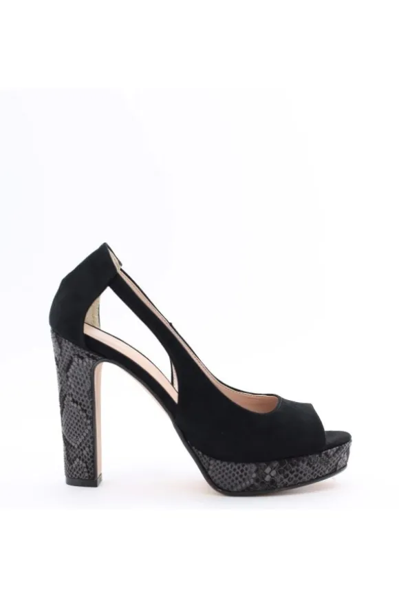 Sophie Blanc Sandalo tacco 9380 Nero