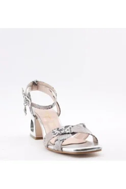 Sophie Blanc Sandalo tacco 8484 Biaargento