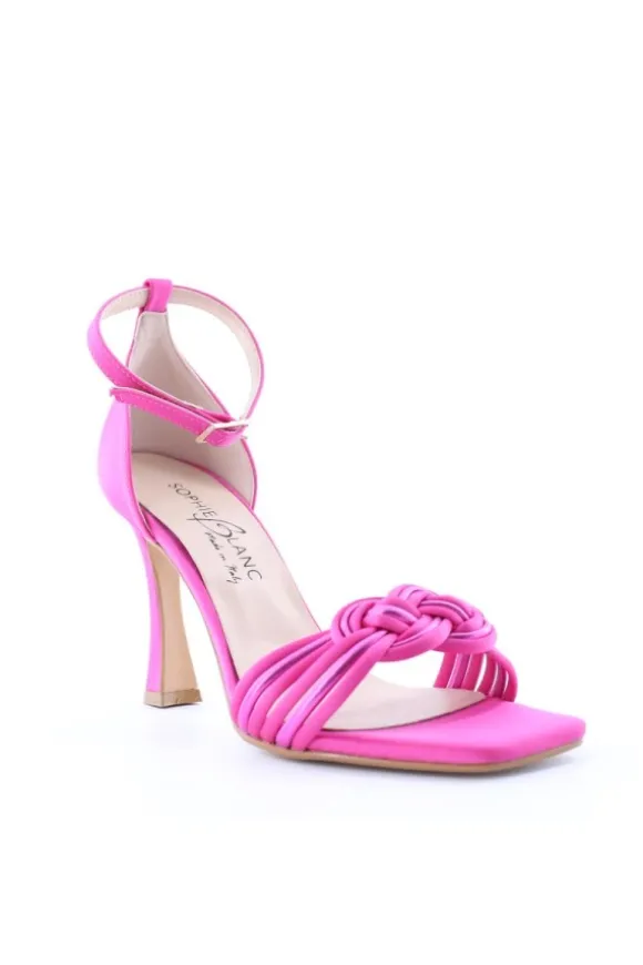 Sophie Blanc Sandalo tacco 005 Fuxia