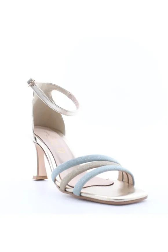 Sophie Blanc Sandalo tacco 32756 Platino