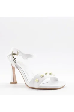 Sophie Blanc Sandalo tacco 7592 Bianco