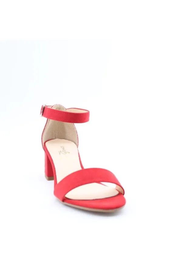 Sophie Blanc Sandalo tacco 696 Rosso