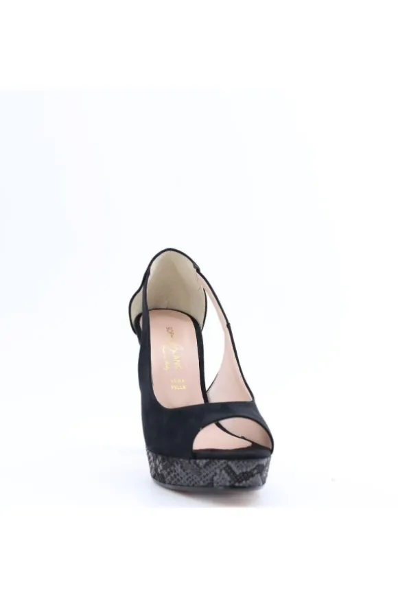 Sophie Blanc Sandalo tacco 9380 Nero