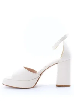 Sophie Blanc Sandalo tacco 719 Panna