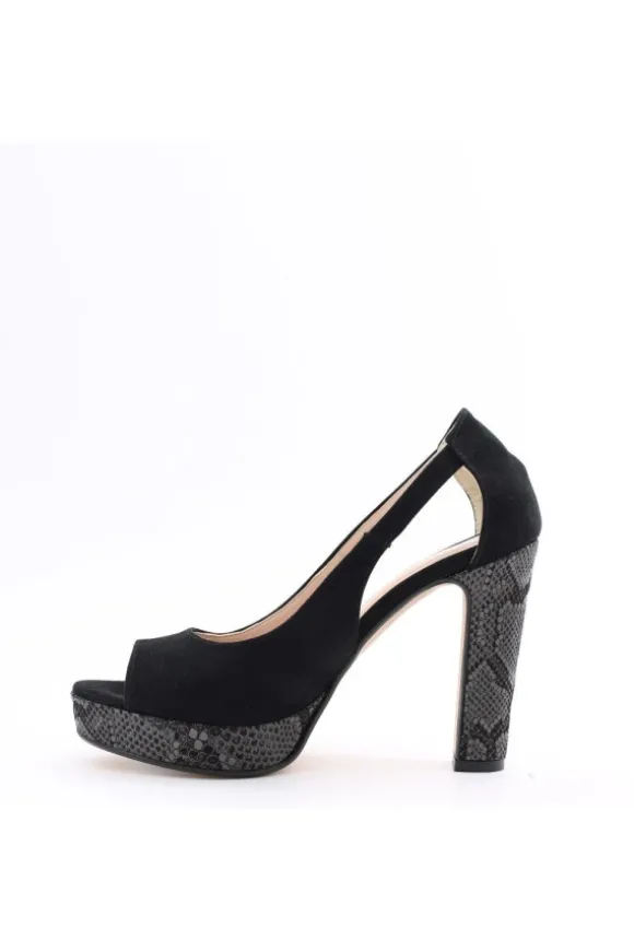 Sophie Blanc Sandalo tacco 9380 Nero