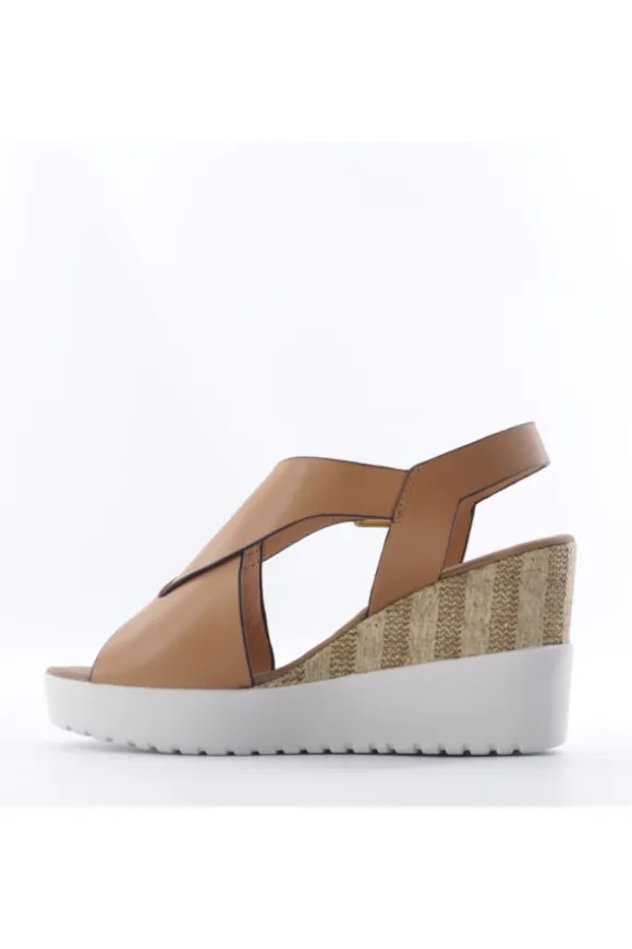 Stonefly Sandalo zeppa 219133 Dk/tan