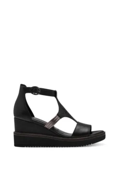 Tamaris Sandalo zeppa 28214 Black
