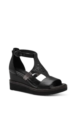 Tamaris Sandalo zeppa 28214 Black