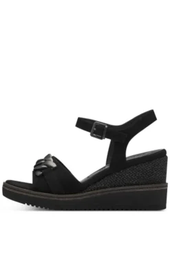 Tamaris Sandalo zeppa 28013 Black