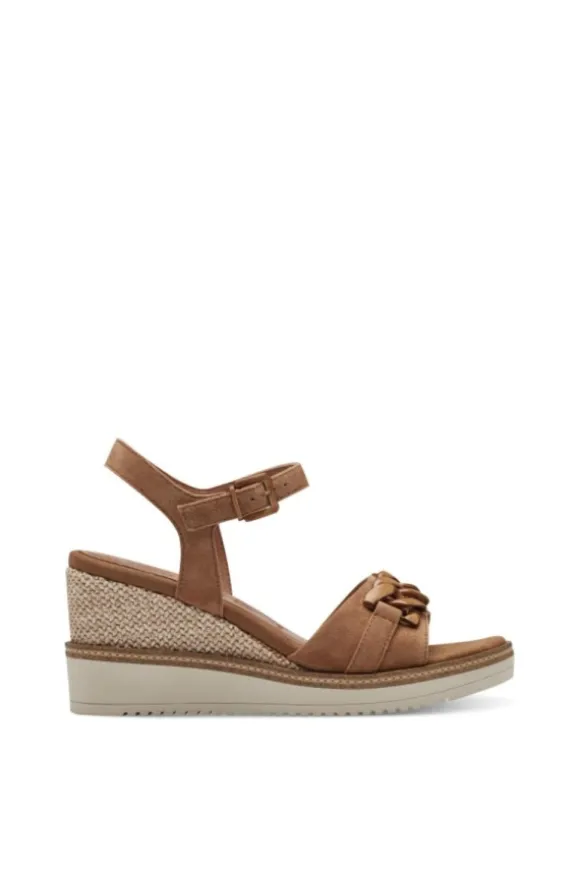 Tamaris Sandalo zeppa 28013 Camel