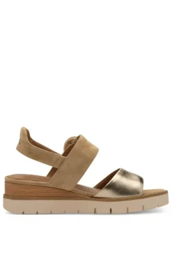 Tamaris Sandalo zeppa 28206 Tan