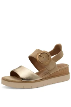 Tamaris Sandalo zeppa 28206 Tan