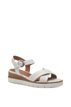 Tamaris Sandalo zeppa 28202 White