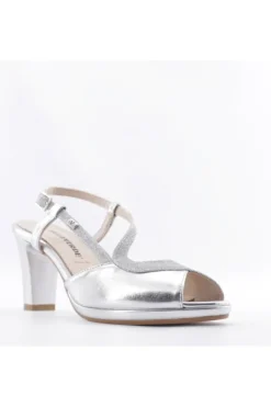 Valleverde Sandalo tacco 28343 Argento