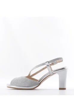 Valleverde Sandalo tacco 28343 Argento