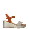 Valleverde Sandalo zeppa 24430 Cuoio