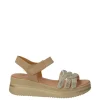 Valleverde Sandalo zeppa Vg2194 Platino